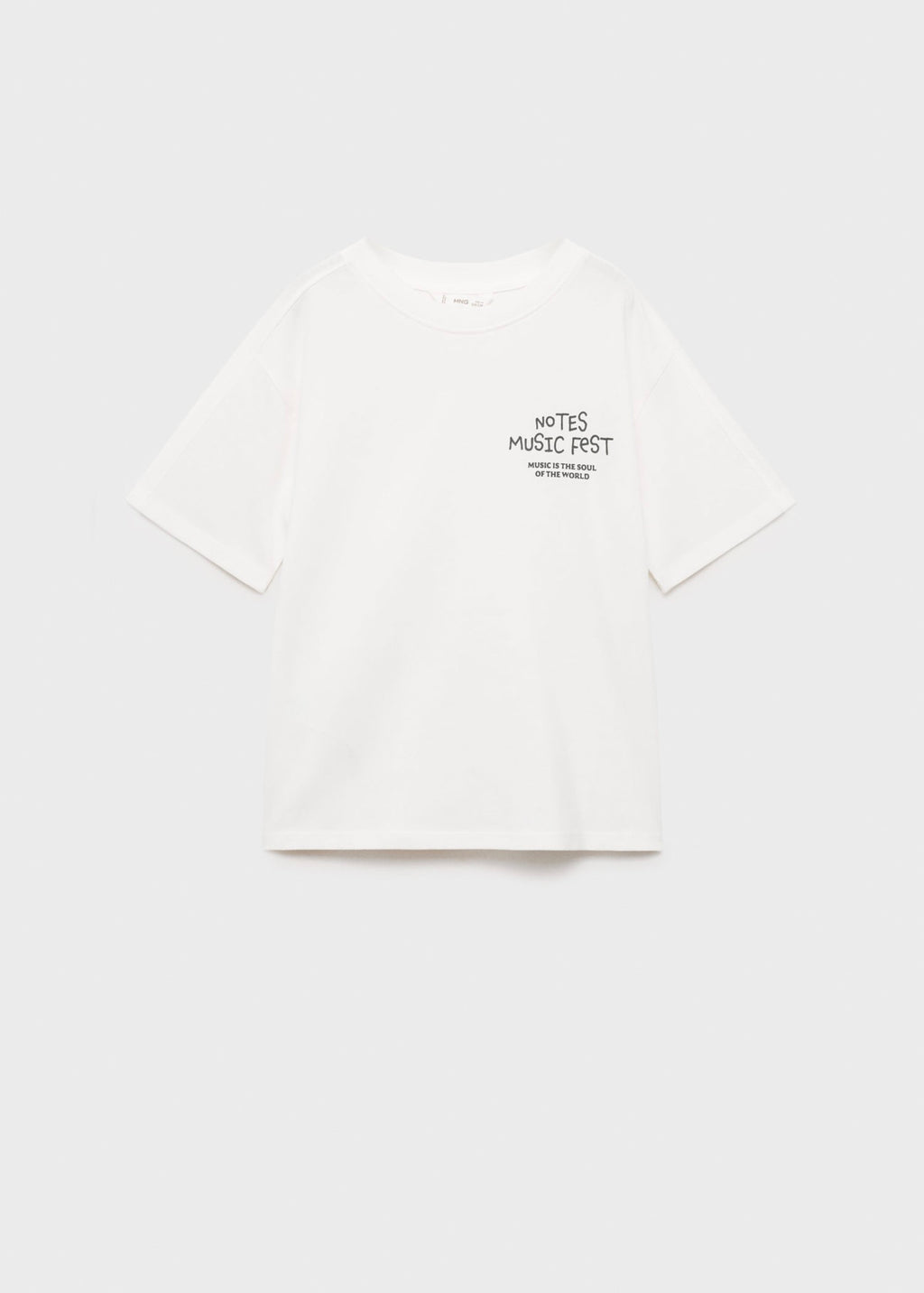Camiseta Notes Blanco Roto - Niño