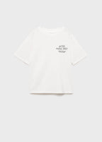 Camiseta Notes Blanco Roto - Niño
