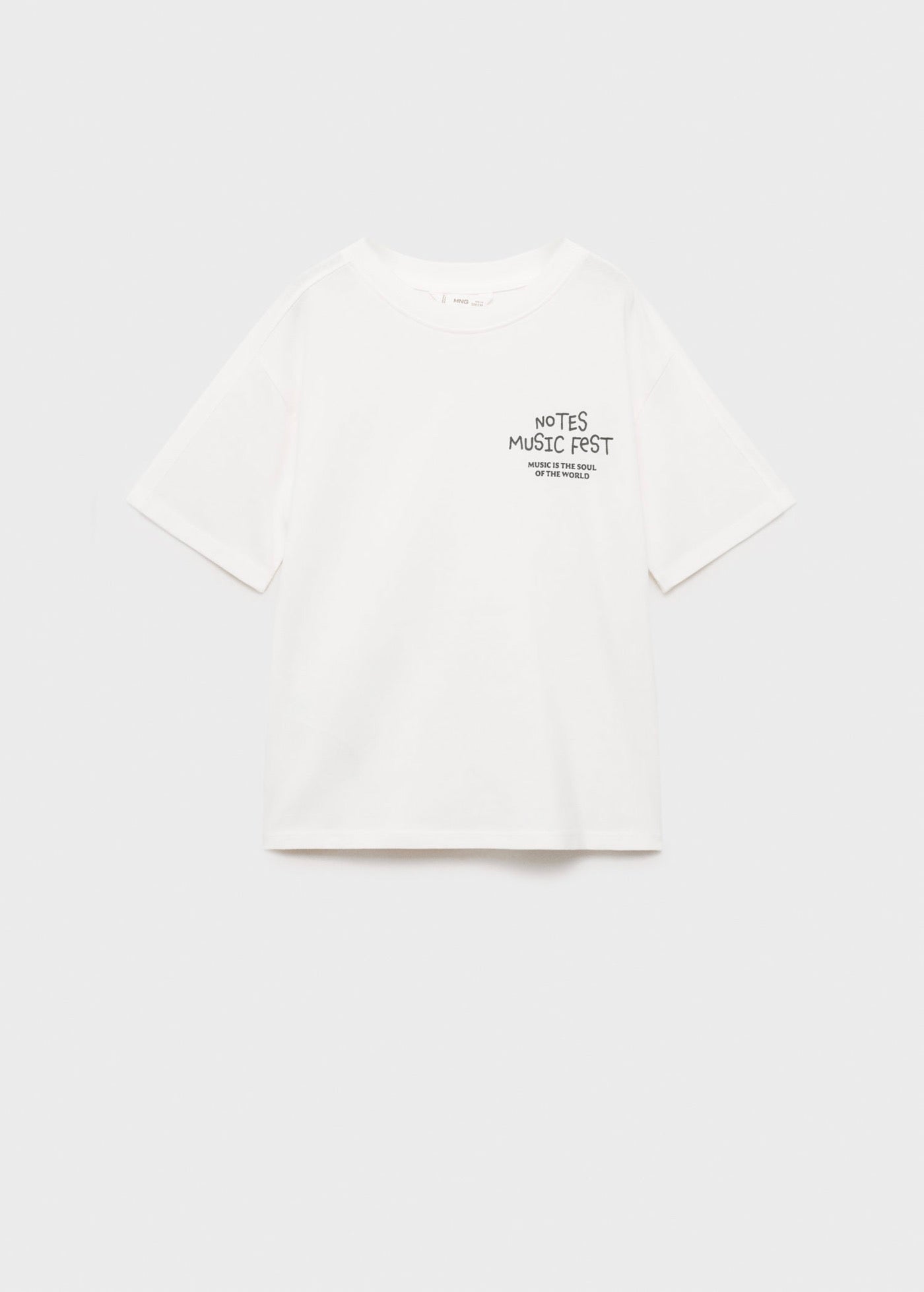 Camiseta Notes Blanco Roto - Niño