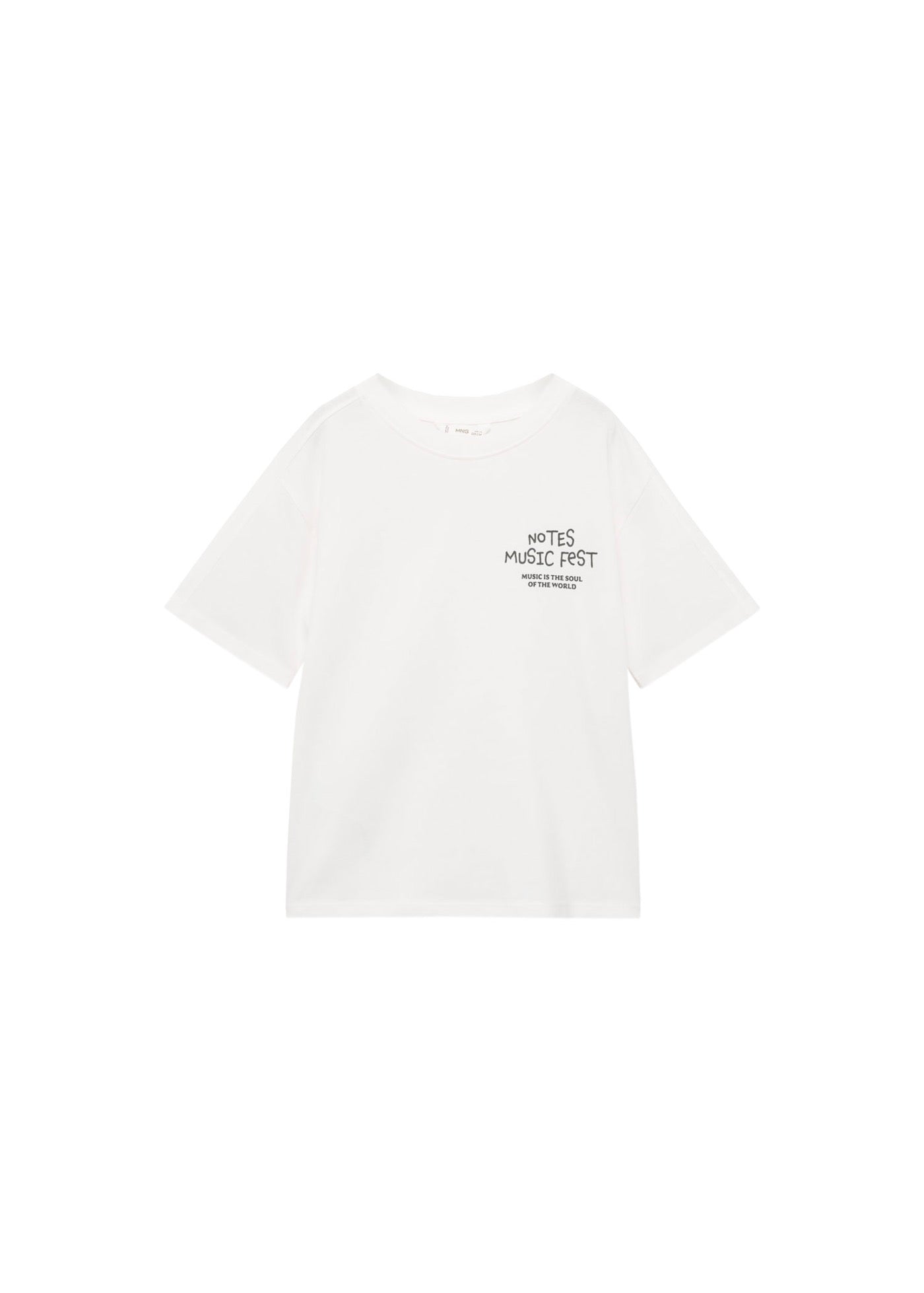 Camiseta Notes Blanco Roto - Niño