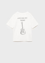 Camiseta Notes Blanco Roto - Niño