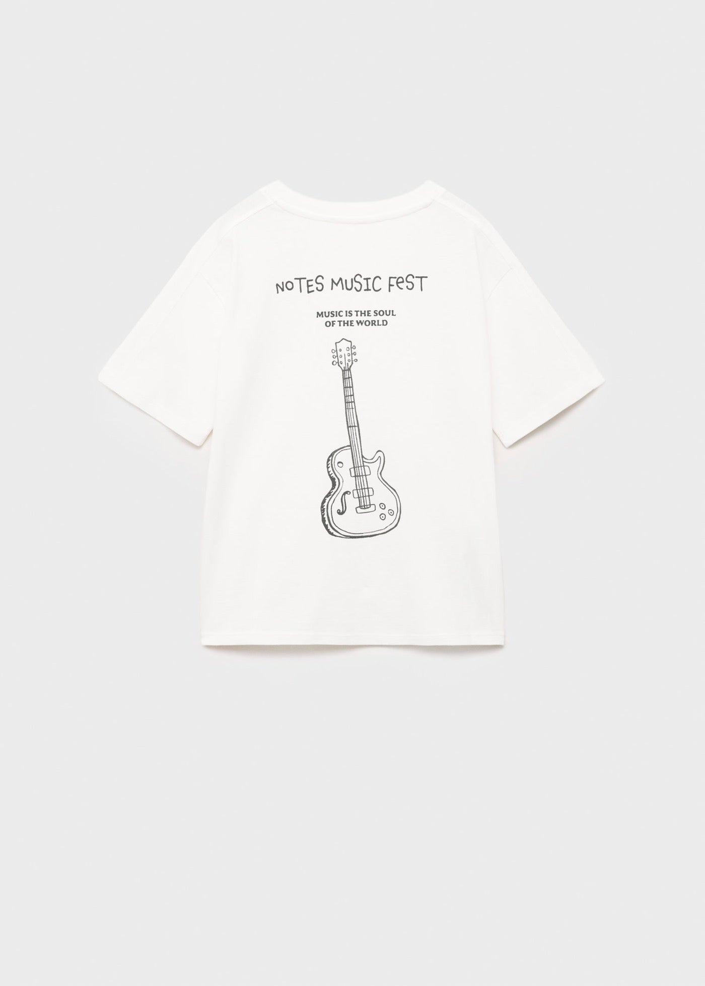 Camiseta Notes Blanco Roto - Niño