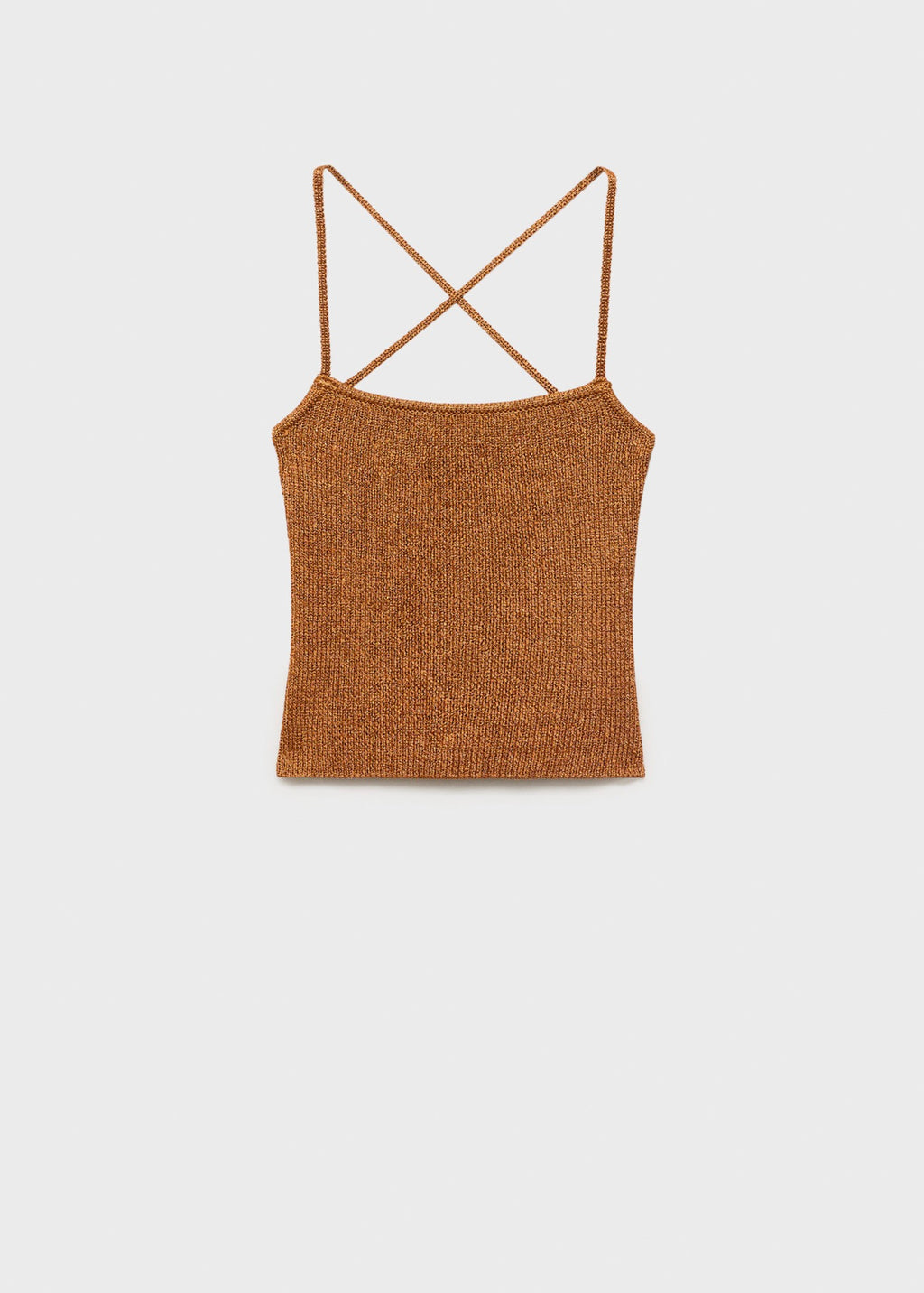 Top Maille Lurex Dos Croisé