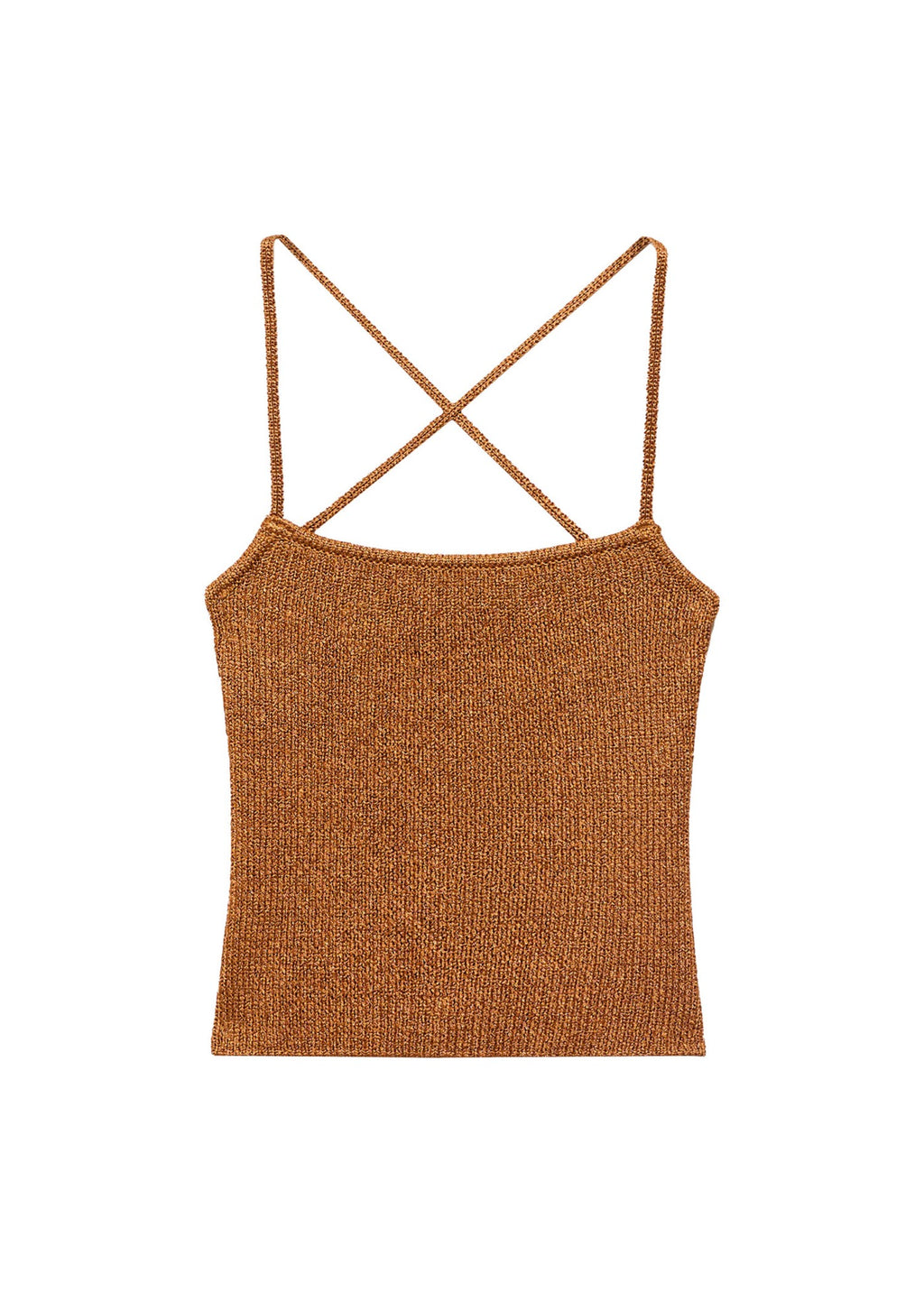 Top Maille Lurex Dos Croisé