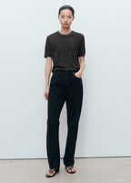 Pull-Over Lurex Manches Courtes