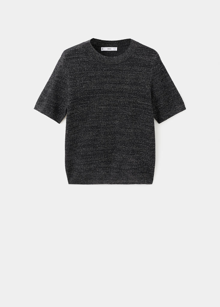 Pull-Over Lurex Manches Courtes