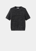 Pull-Over Lurex Manches Courtes