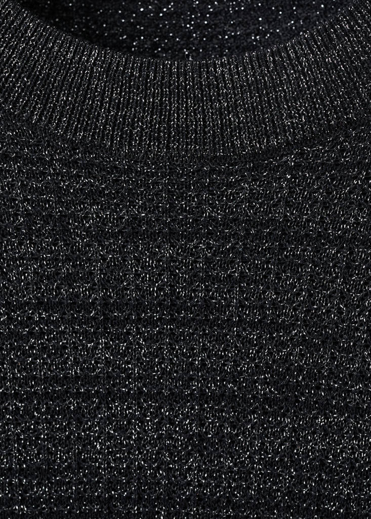 Pull-Over Lurex Manches Courtes