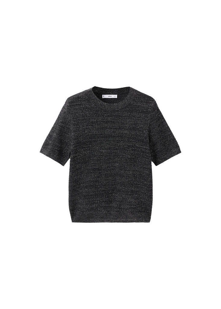 Pull-Over Lurex Manches Courtes