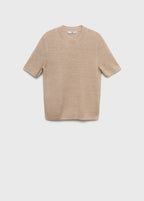 Pull-Over Lurex Manches Courtes