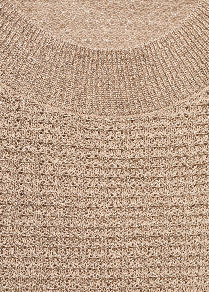 Pull-Over Lurex Manches Courtes