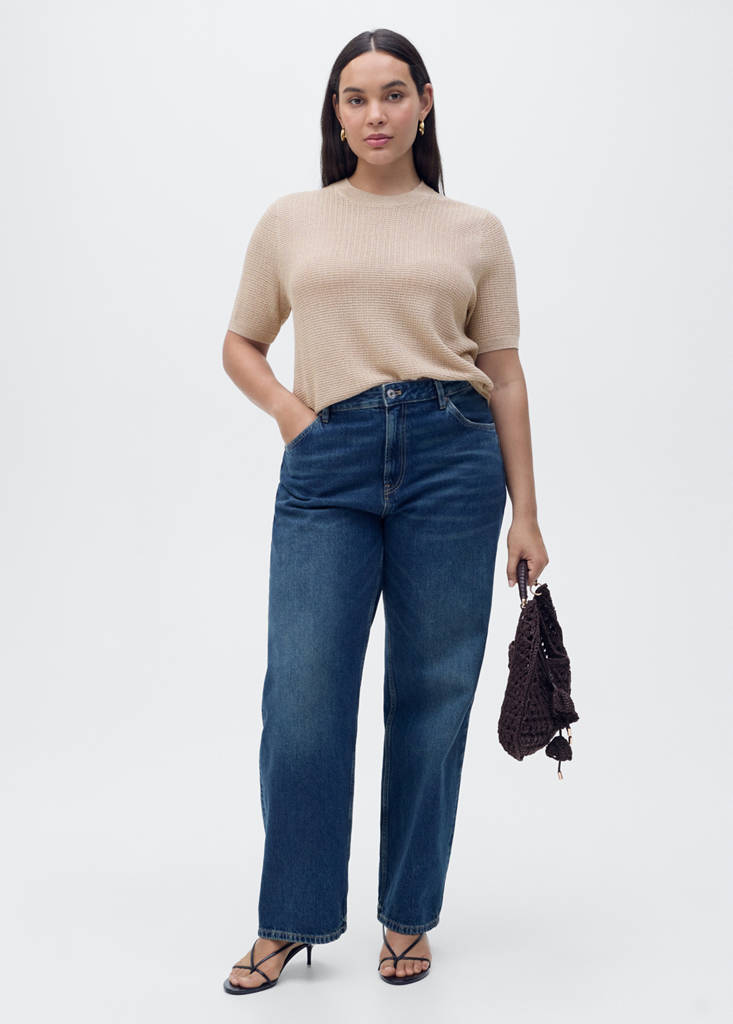 Pull-Over Lurex Manches Courtes