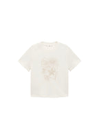 T-Shirt Coton Broderie À Fleurs
