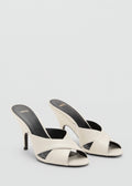 Sandales Cuir À Talon Et Lanières Croisées
