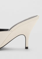 Sandales Cuir À Talon Et Lanières Croisées