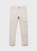 Pantalon Cargo Gris Glacier - Garçon