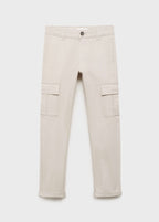 Pantalon Cargo Gris Glacier - Garçon