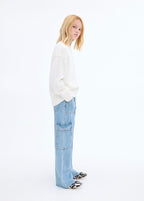 Jean Pocket Bleu Moyen - Fille