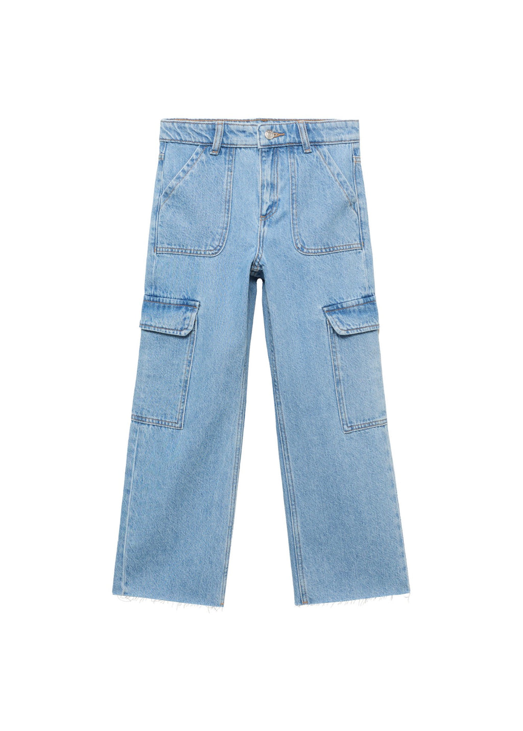 Jean Pocket Bleu Moyen - Fille
