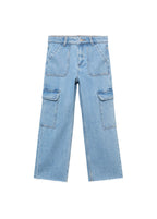 Jean Pocket Bleu Moyen - Fille
