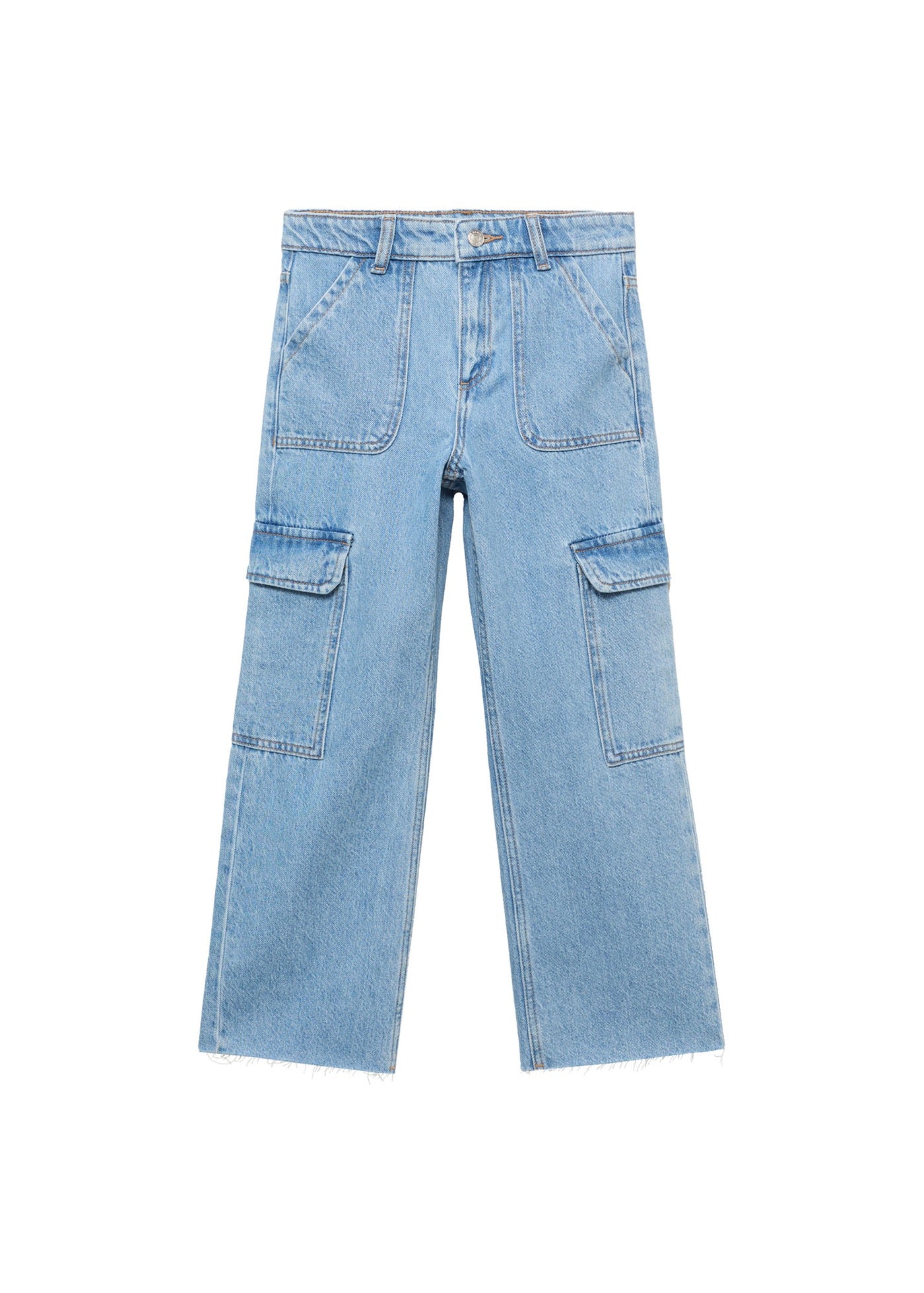 Jean Pocket Bleu Moyen - Fille