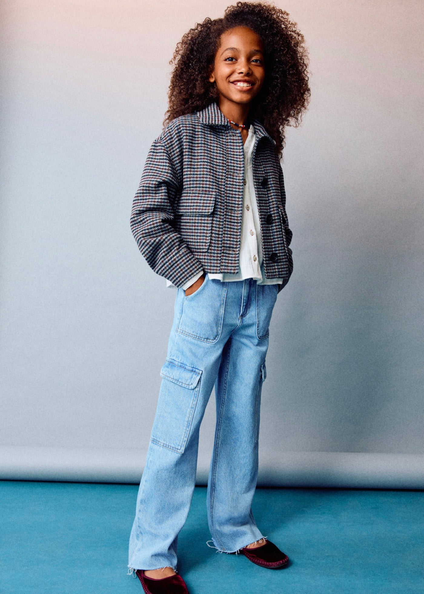 Jean Pocket Bleu Moyen - Fille