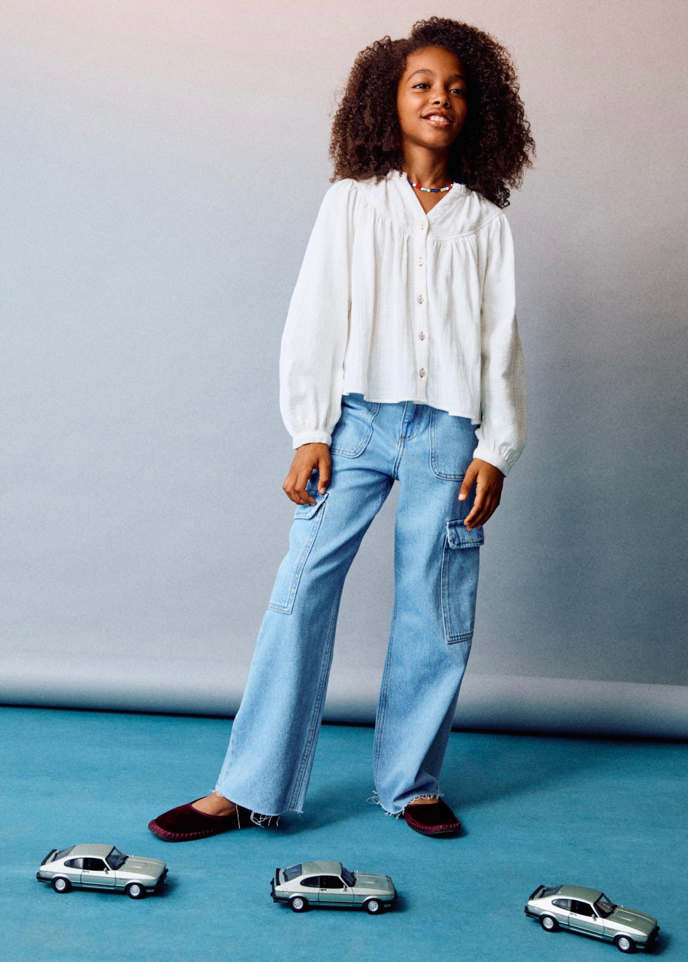Jean Pocket Bleu Moyen - Fille