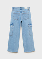 Jean Pocket Bleu Moyen - Fille