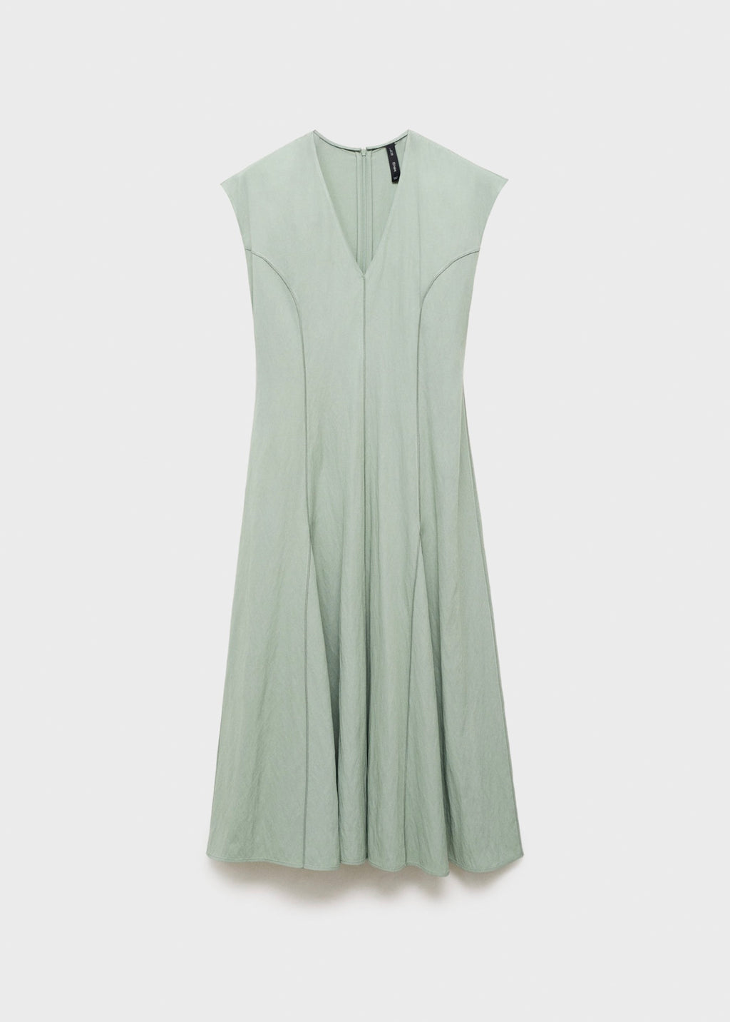 Robe Col V Avec Coutures