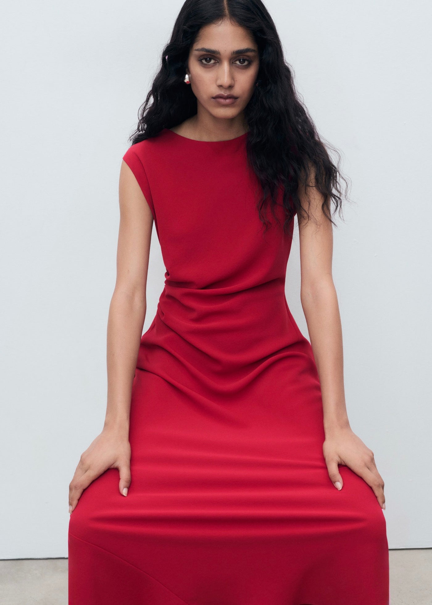 Robe Midi Froncée