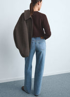 Jeans dritti a vita alta