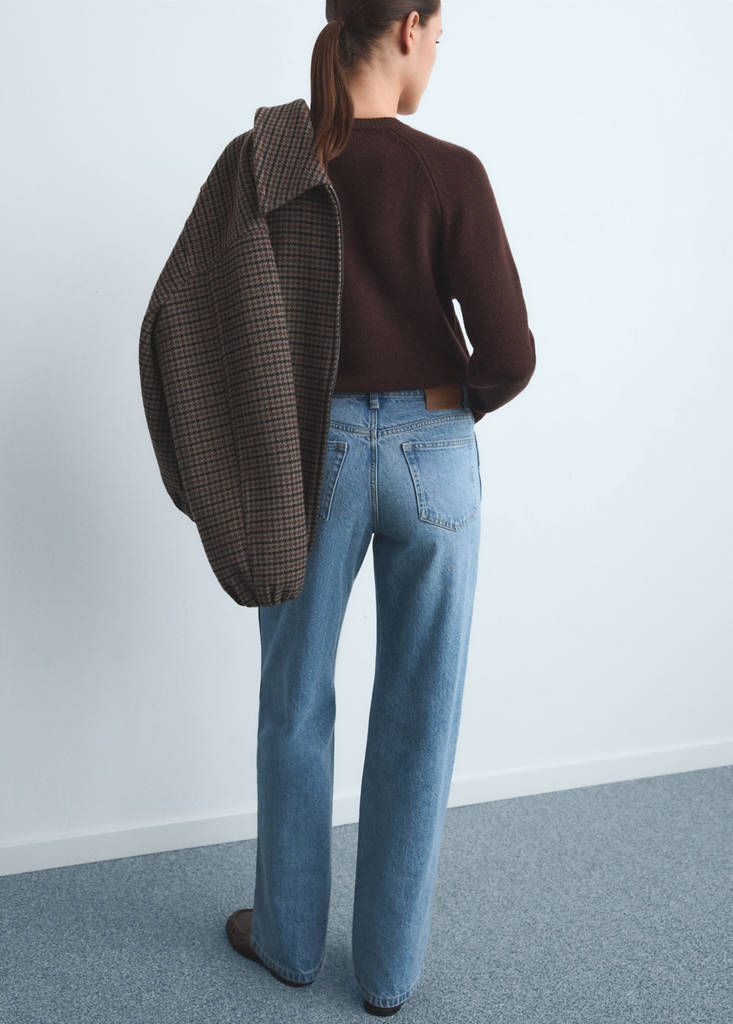 Jeans dritti a vita alta