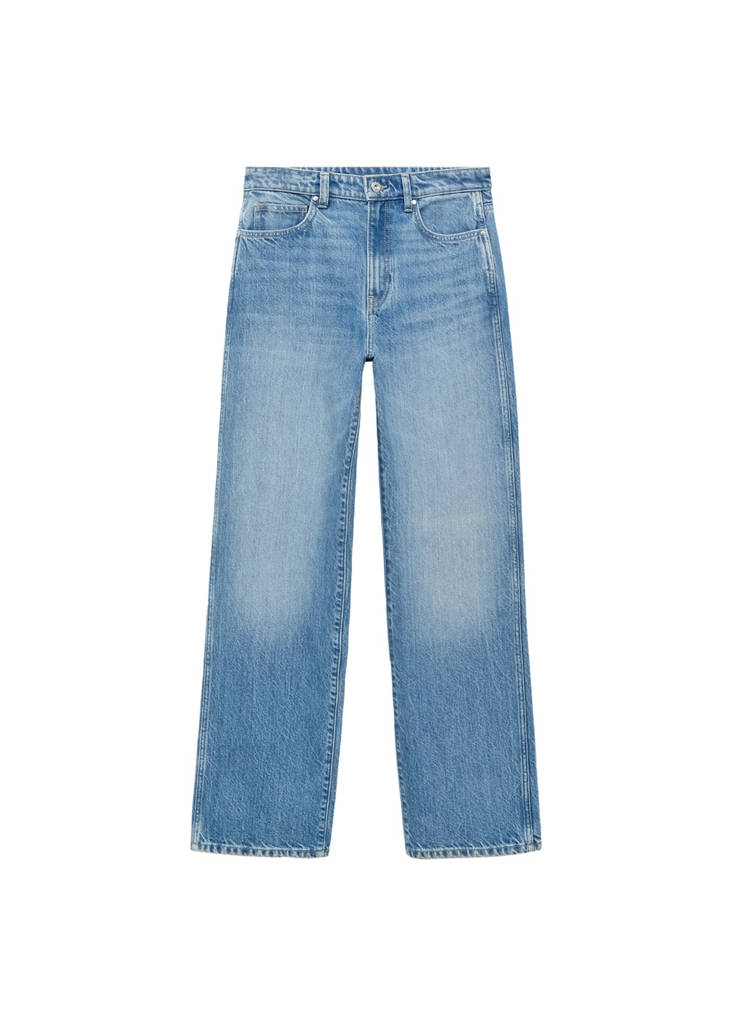 Jeans dritti a vita alta