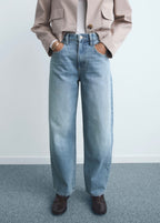 Jean Barrel Taille Haute