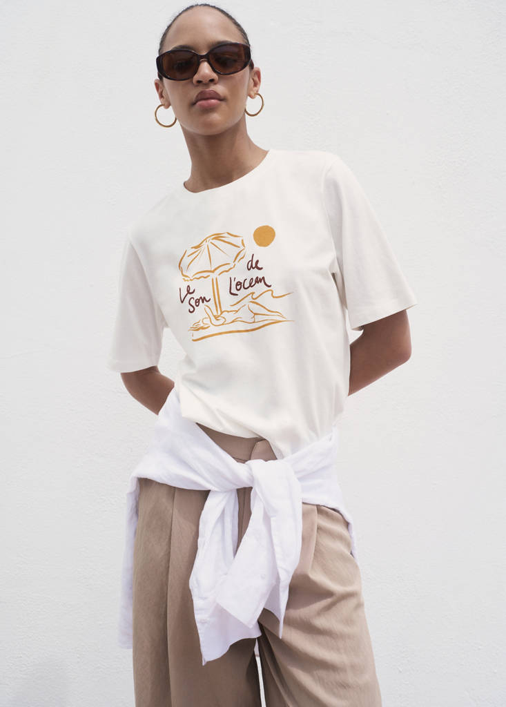 T-Shirt Imprimé Manches Courtes