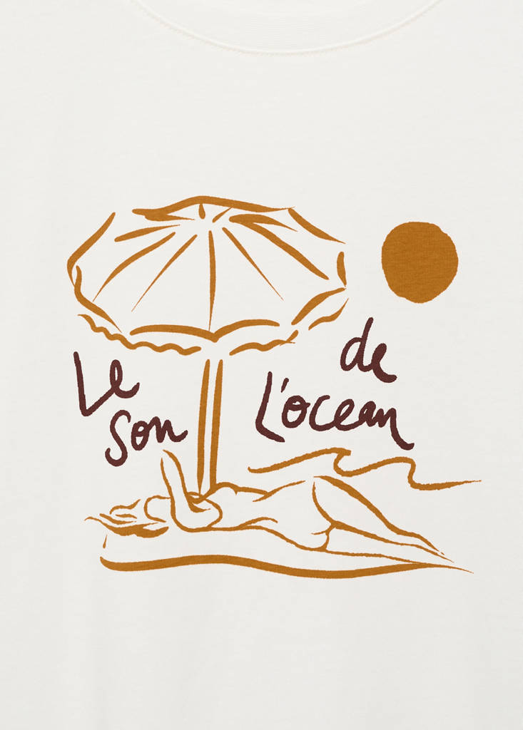 T-Shirt Imprimé Manches Courtes