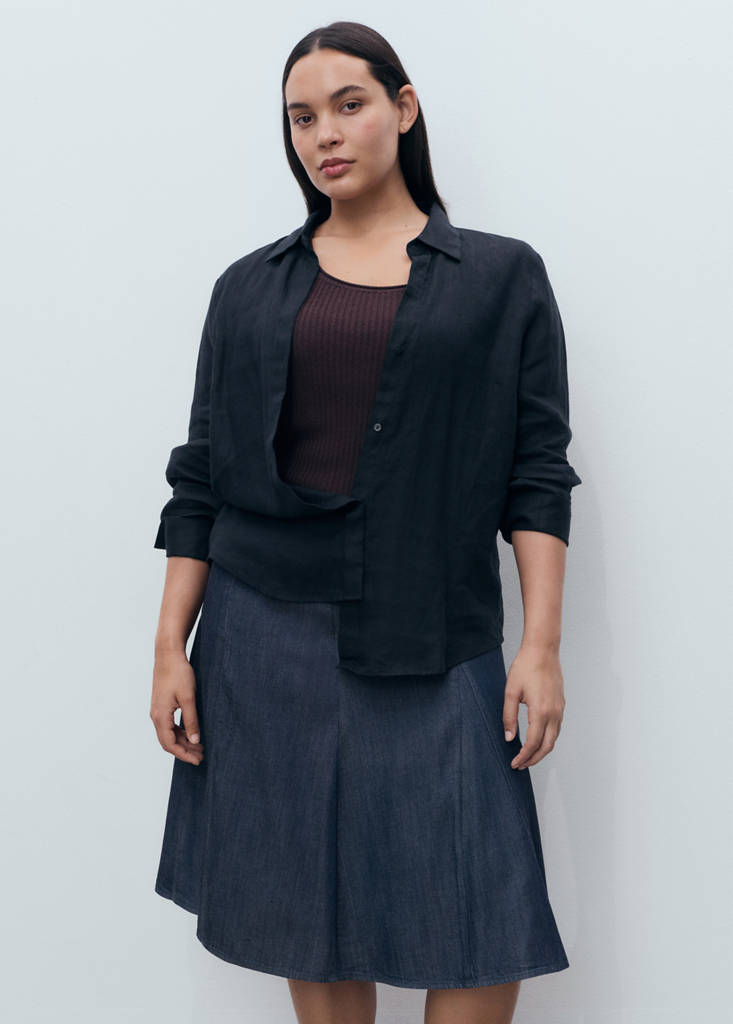 Jupe Plissée Denim