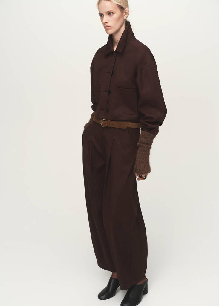 Veste Crop Poches