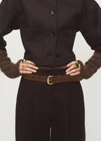 Veste Crop Poches