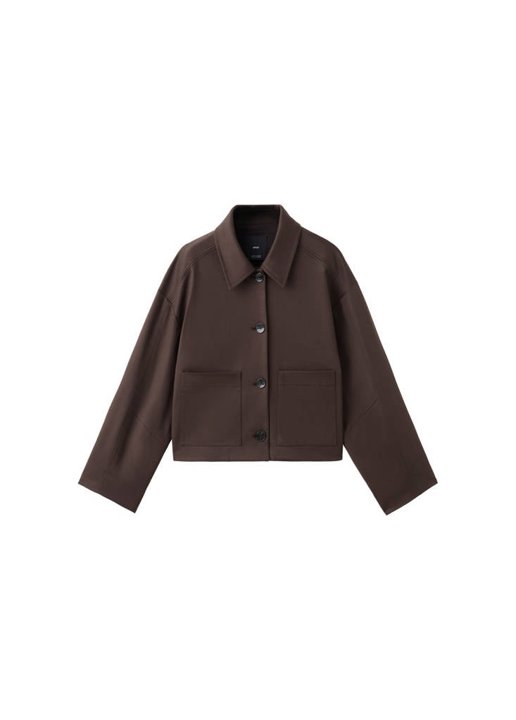 Veste Crop Poches