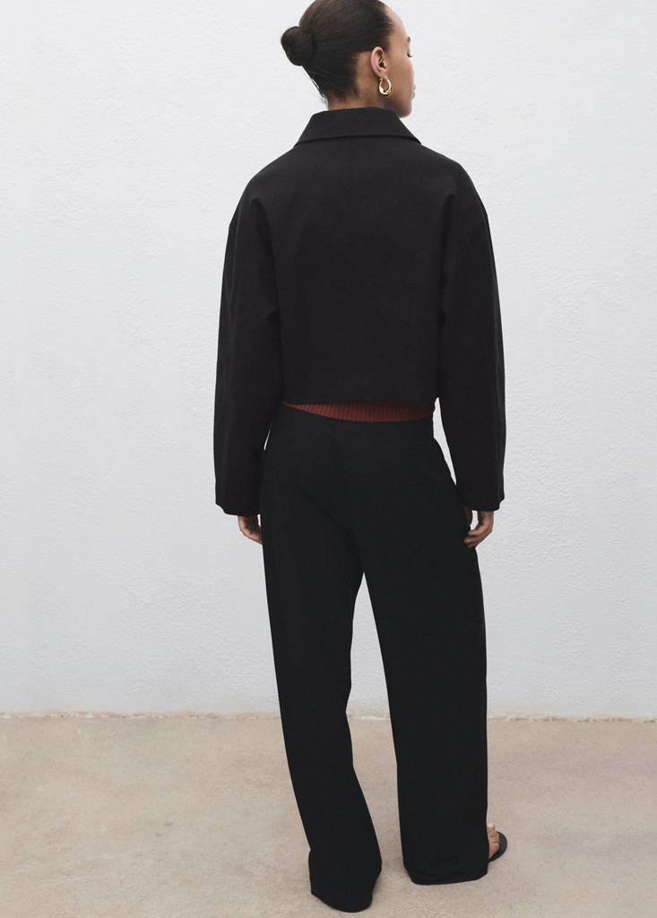 Veste Crop Poches