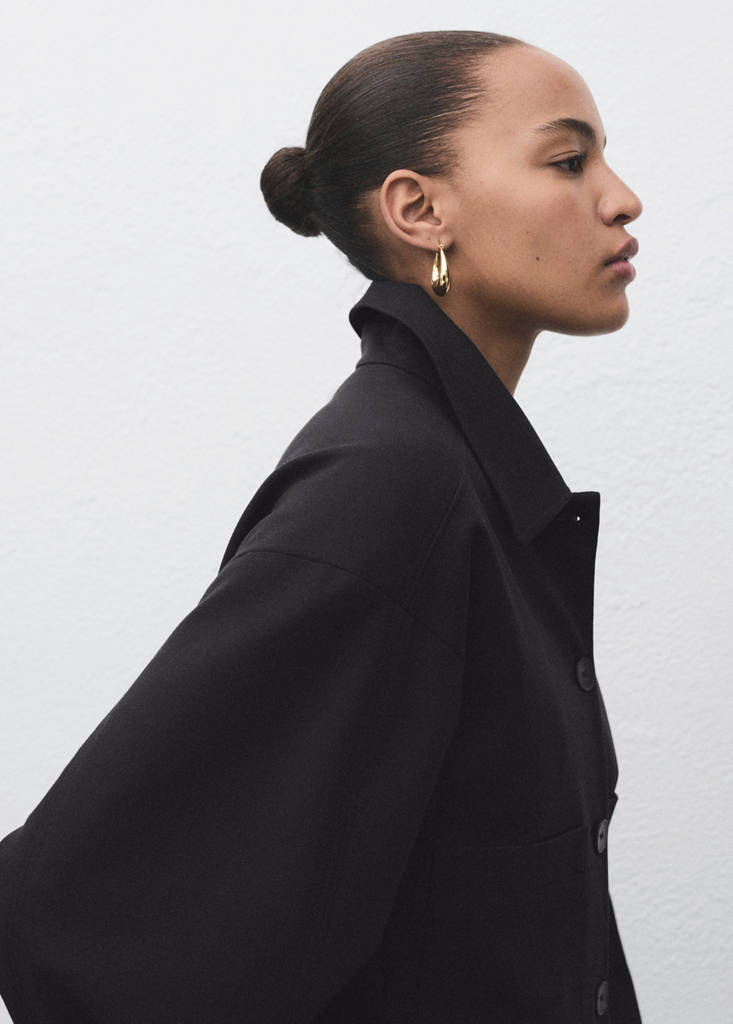 Veste Crop Poches