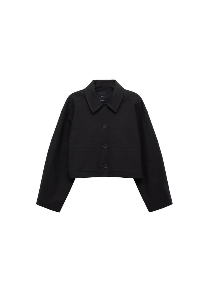 Veste Crop Poches