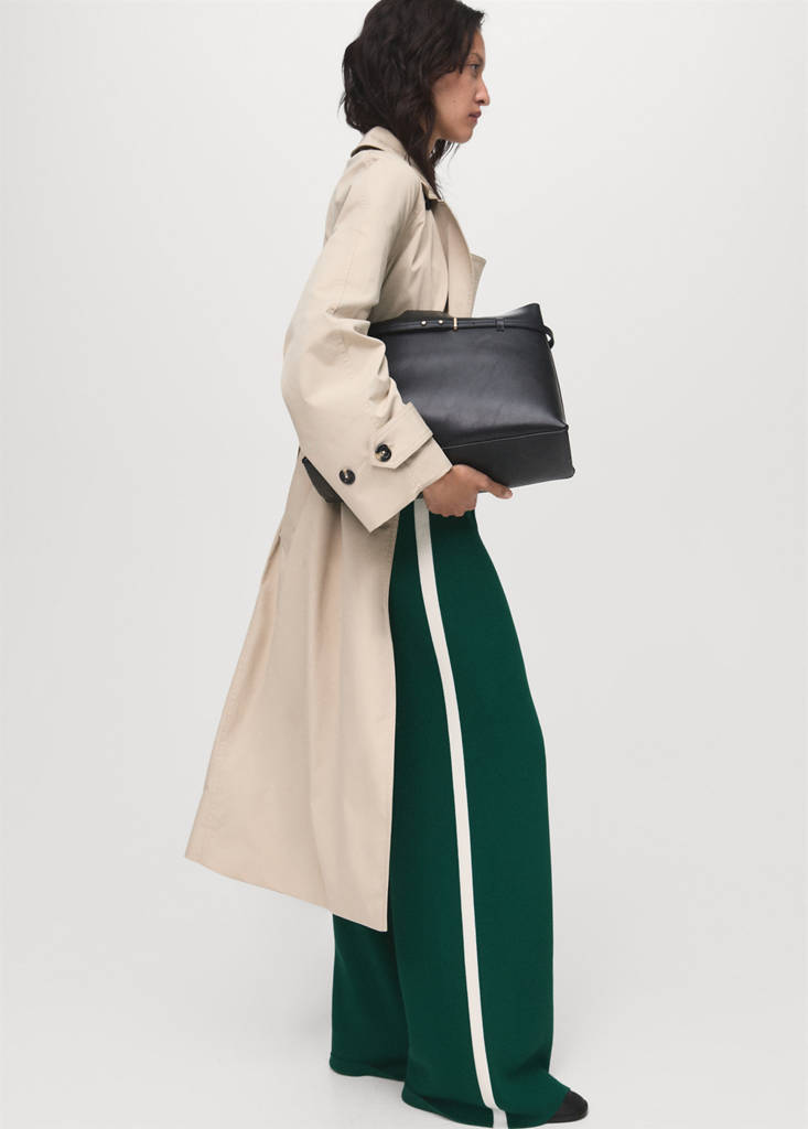 Pantalon Droit Maille Fine
