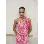 Robe Asymétrique En Imprimé Animal