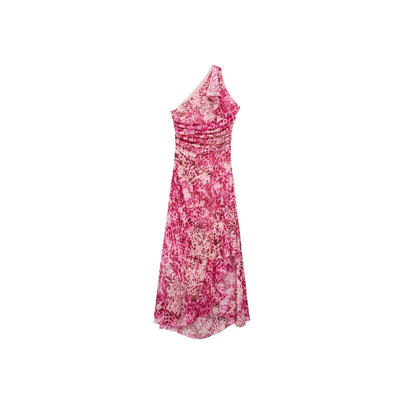 Robe Asymétrique En Imprimé Animal