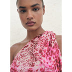 Robe Asymétrique En Imprimé Animal