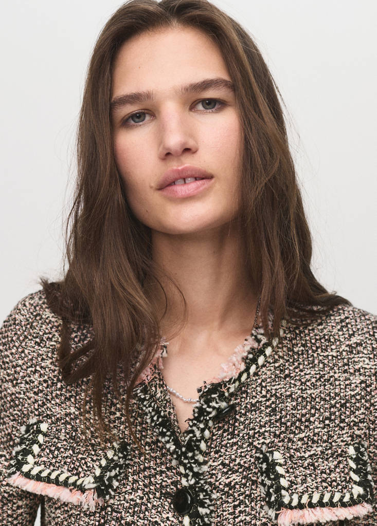 Veste En Tweed À Poches