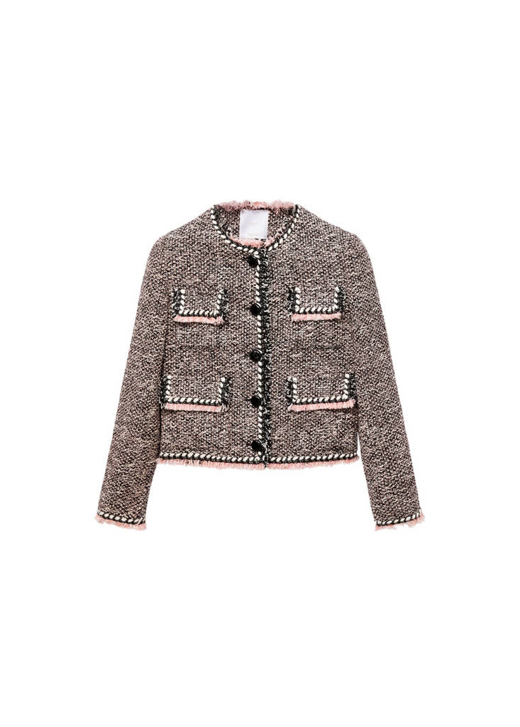 Veste En Tweed À Poches