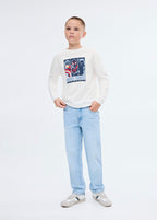 Camiseta Avecomic Blanco Roto - Niño